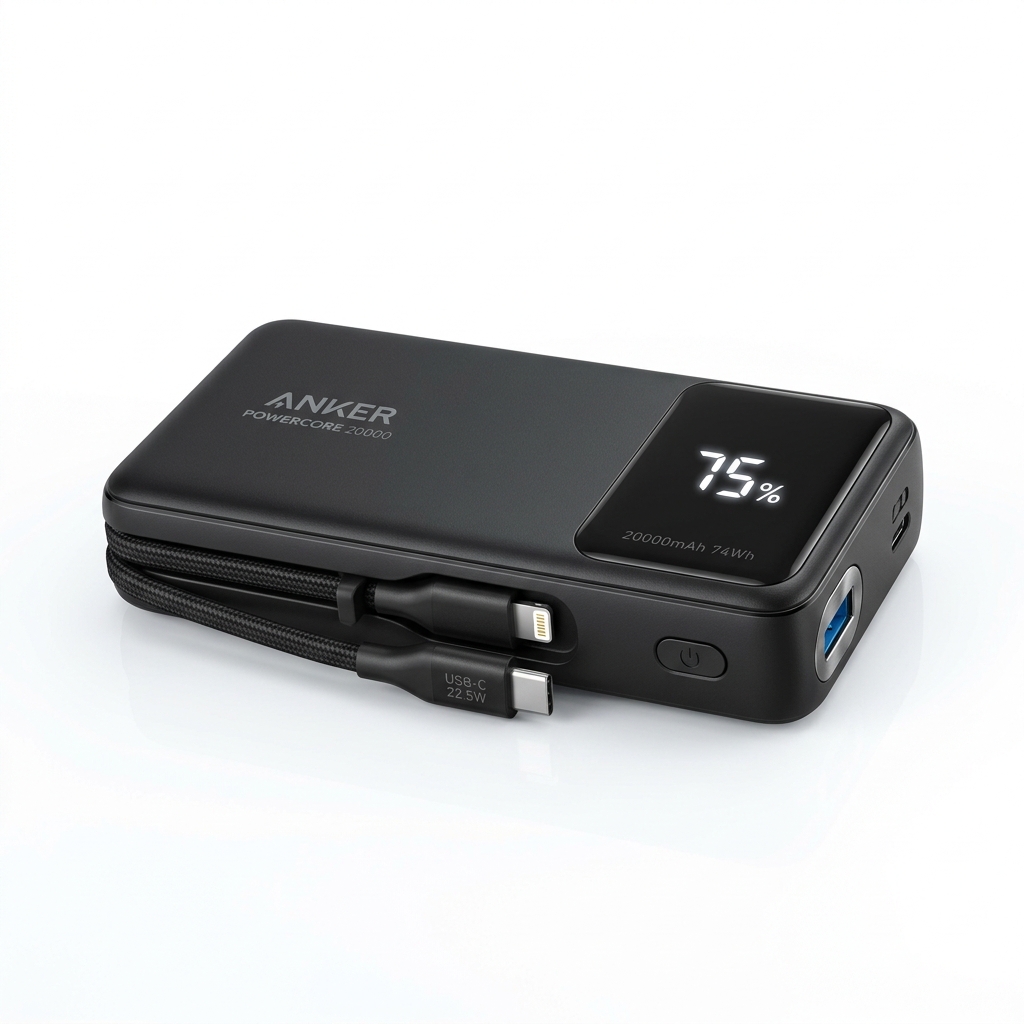 Sạc dự phòng 20.000mAh sạc siêu nhanh 22.5W – Kèm 4 đầu cáp
